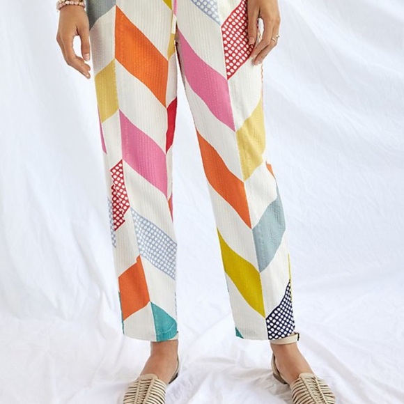 Anthropologie geoblock pants size med new with tags by forever that girl - Picture 2 of 9